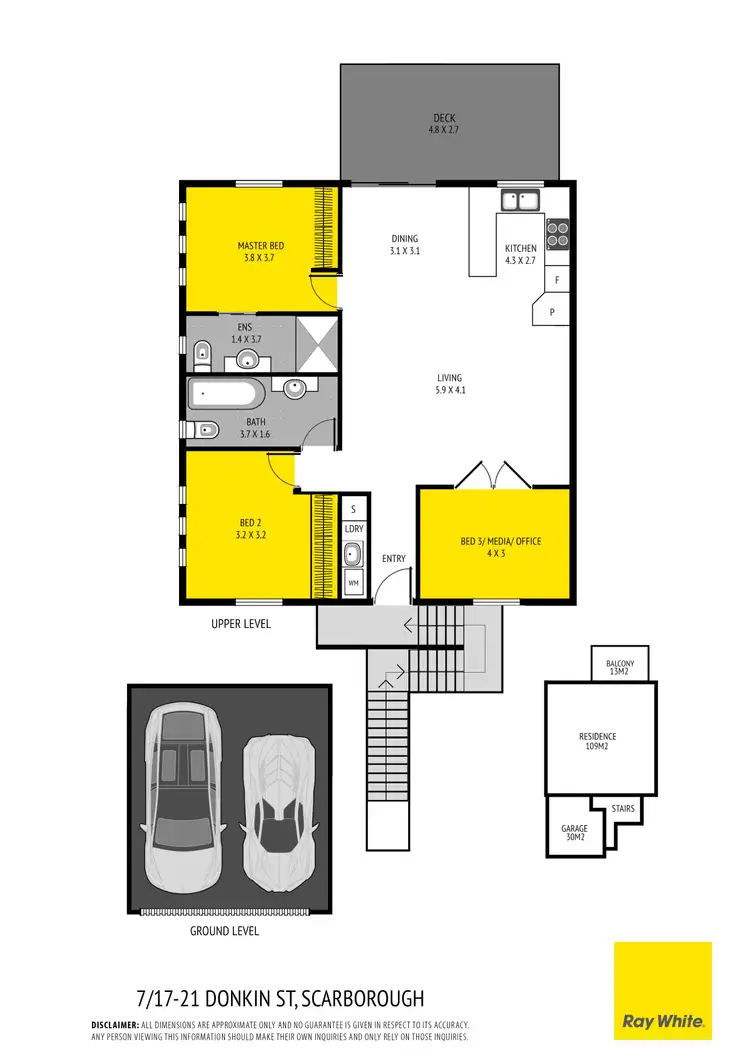 Floorplan of Homely unit listing, 7/17-21 Donkin Street, Scarborough QLD 4020