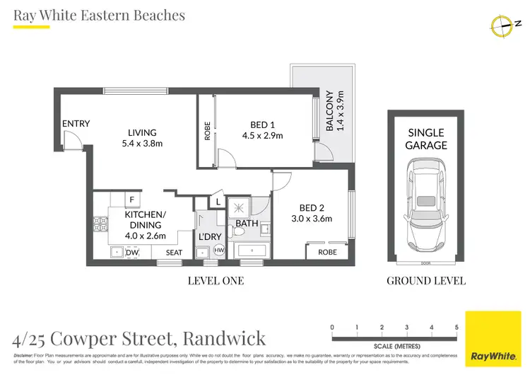 Floorplan of Homely apartment listing, 4/25 Cowper Street, Randwick NSW 2031