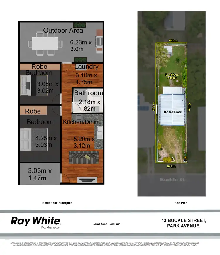 Floorplan of Homely house listing, 13 Buckle Street, Park Avenue QLD 4701