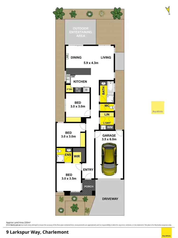 Floorplan of Homely house listing, 9 Larkspur Way, Charlemont VIC 3217
