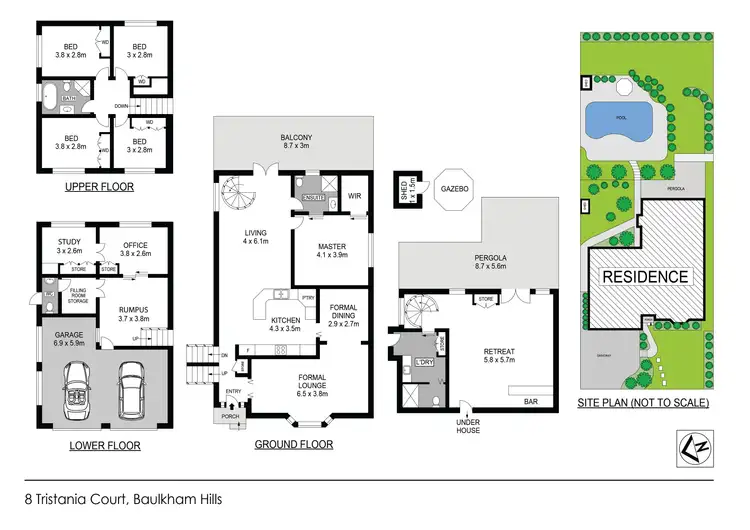 Floorplan of Homely house listing, 8 Tristania Court, Baulkham Hills NSW 2153
