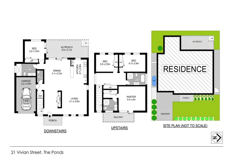 Floorplan of Homely house listing, 21 Vivian Street, The Ponds NSW 2769