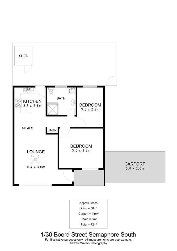 Floorplan of Homely house listing, 1/30 Boord Street, Semaphore South SA 5019