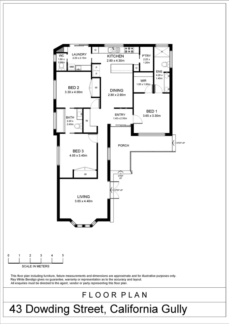 Floorplan of Homely house listing, 43 Dowding Street, California Gully VIC 3556