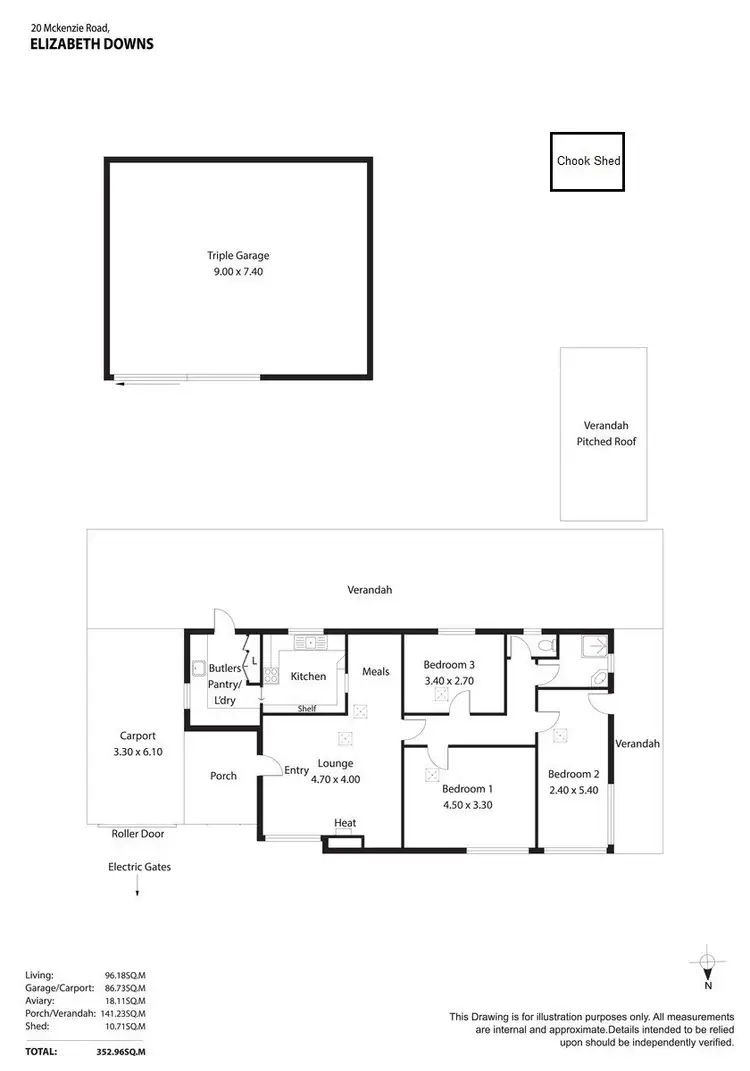 Floorplan of Homely house listing, 20 McKenzie Road, Elizabeth Downs SA 5113