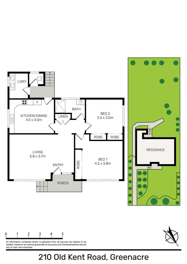Floorplan of Homely house listing, 210 Old Kent Road, Greenacre NSW 2190