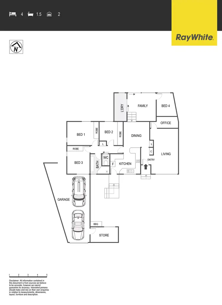 Floorplan of Homely house listing, 48 Kingsmill Street, Kambah ACT 2902