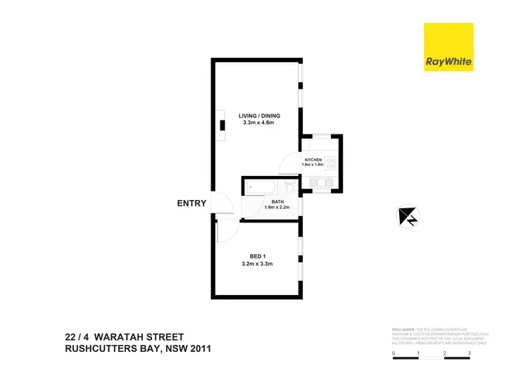 Floorplan of Homely apartment listing, 22/4 Waratah Street, Rushcutters Bay NSW 2011