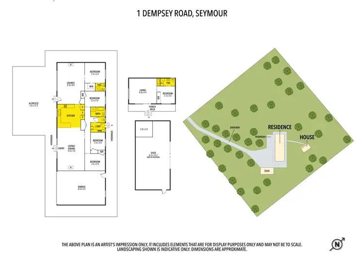 Floorplan of Homely house listing, 1 Dempsey Road, Seymour VIC 3660