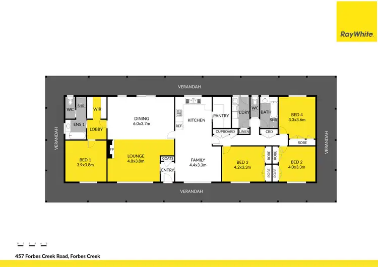 Floorplan of Homely house listing, 457 Forbes Creek Road, Forbes Creek NSW 2621
