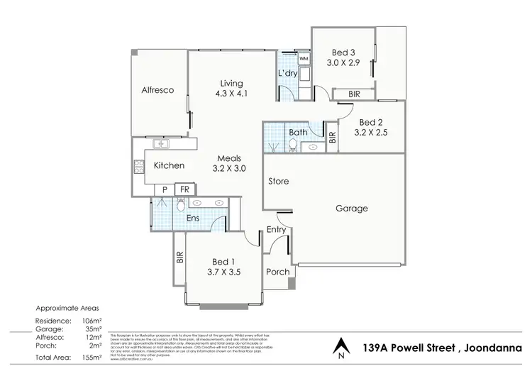Floorplan of Homely house listing, 139A Powell Street, Joondanna WA 6060