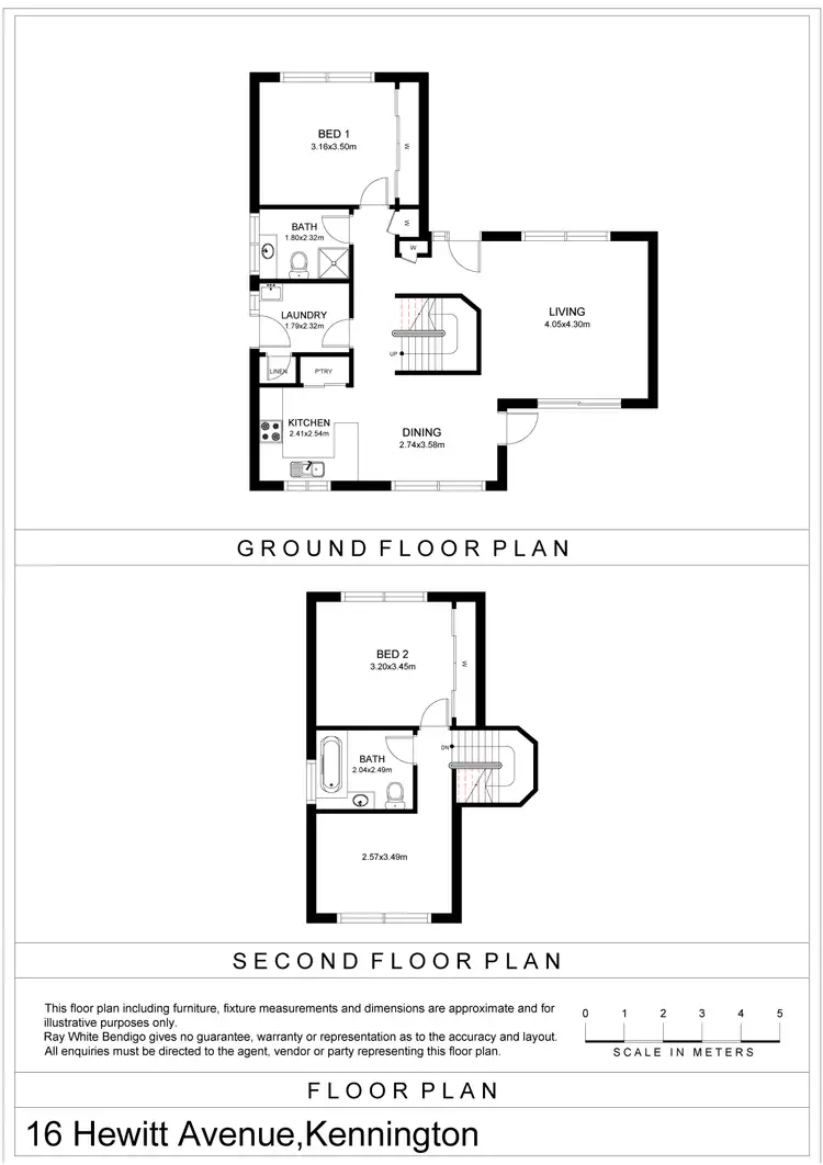 Floorplan of Homely house listing, 16 Hewitt Avenue, Kennington VIC 3550