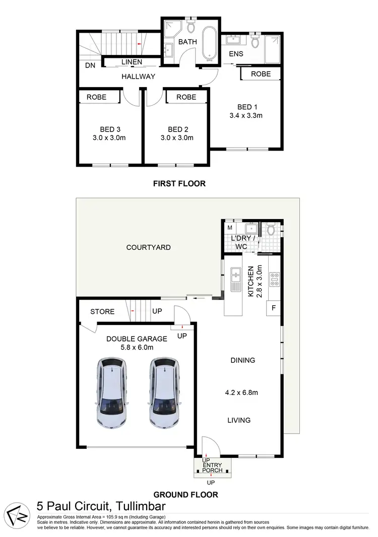 Floorplan of Homely house listing, 5 Paul Circuit, Tullimbar NSW 2527