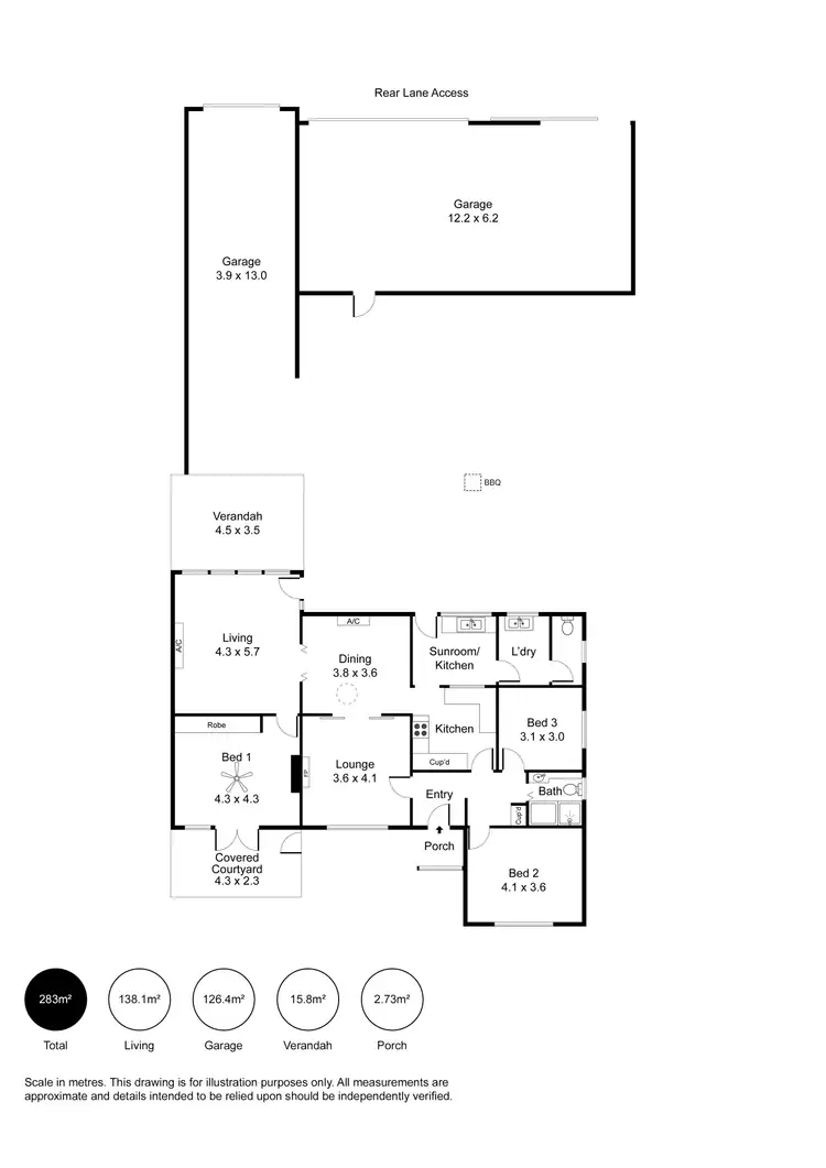 Floorplan of Homely house listing, 212 Fletcher Road, Largs Bay SA 5016