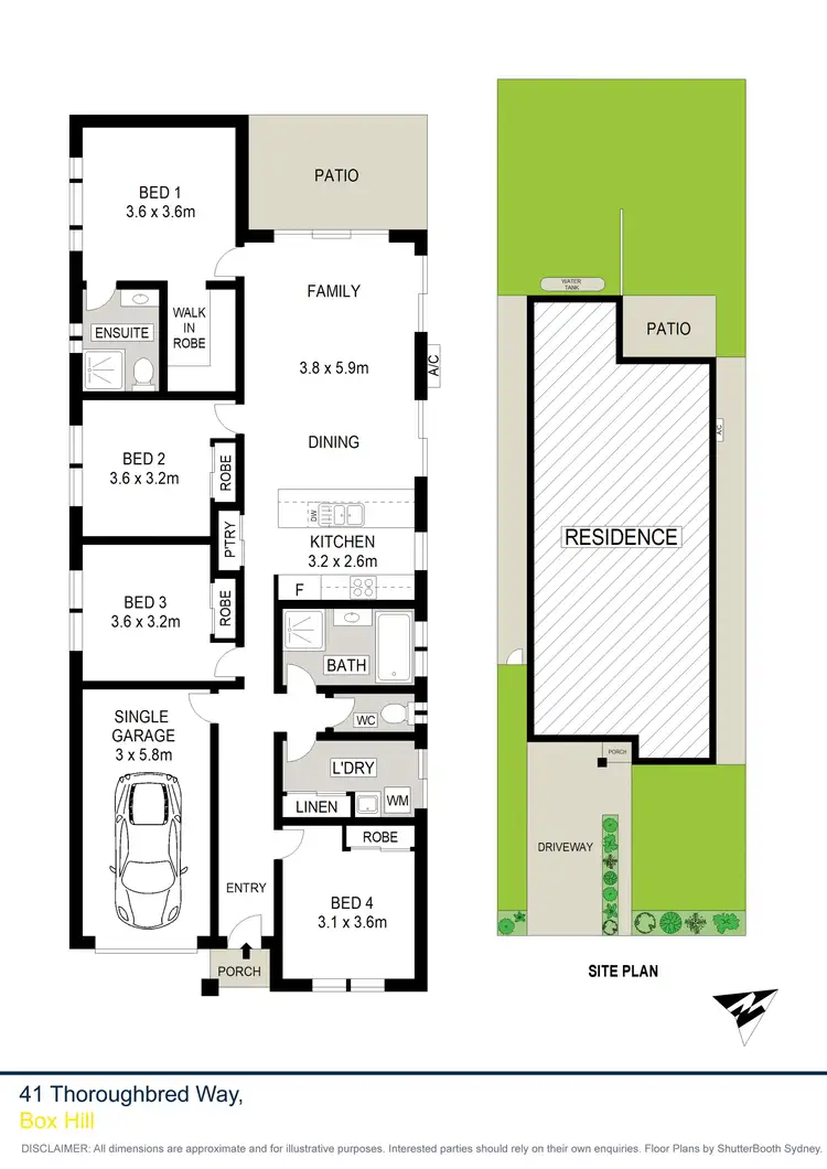 Floorplan of Homely house listing, 41 Thoroughbred Way, Box Hill NSW 2765