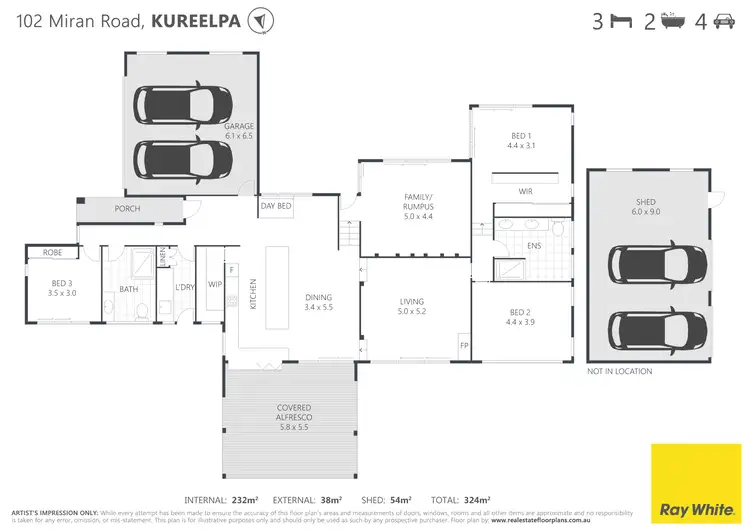 Floorplan of Homely house listing, 102 Miran Road, Kureelpa QLD 4560