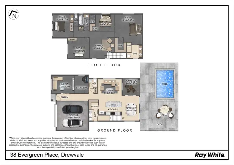 Floorplan of Homely house listing, 38 Evergreen Place, Drewvale QLD 4116