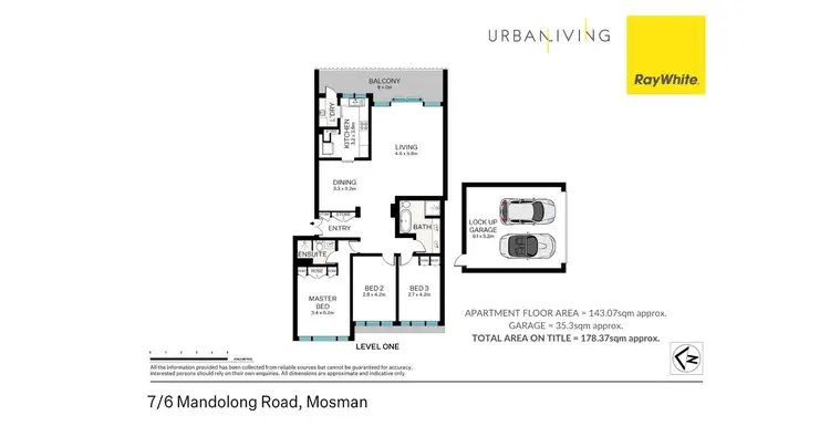 Floorplan of Homely apartment listing, 7/6 Mandolong Road, Mosman NSW 2088