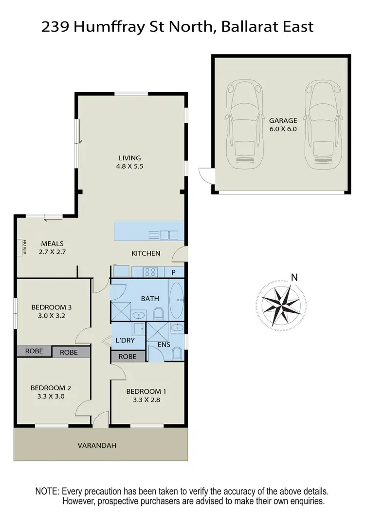 Floorplan of Homely house listing, 239 Humffray Street North, Ballarat East VIC 3350