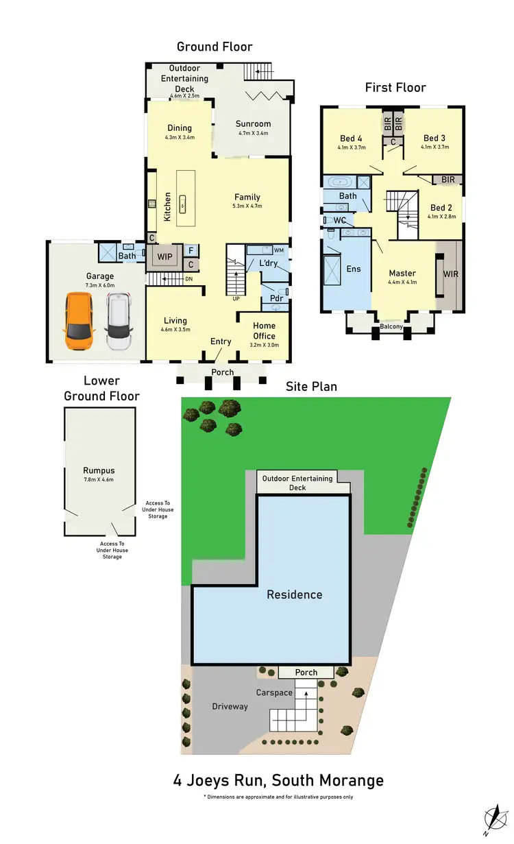 Floorplan of Homely house listing, 4 Joeys Run, South Morang VIC 3752