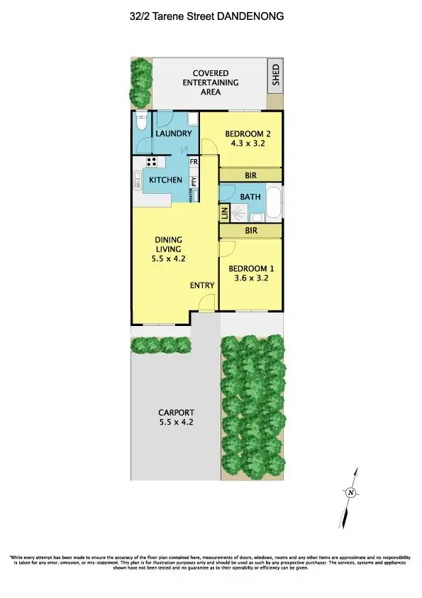 Floorplan of Homely unit listing, 32/2-4 Tarene Street, Dandenong VIC 3175