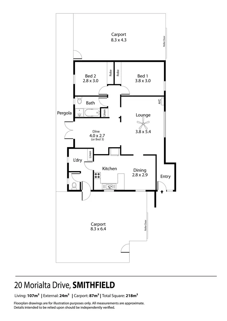 Floorplan of Homely house listing, 20 Morialta Drive, Smithfield SA 5114