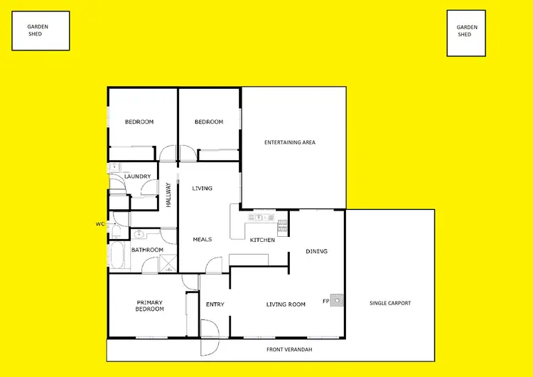 Floorplan of Homely house listing, 62 Teal Drive, Mildura VIC 3500