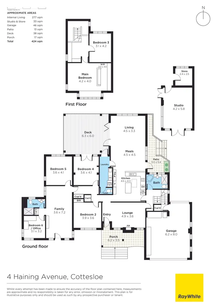 Floorplan of Homely house listing, 4 Haining Avenue, Cottesloe WA 6011