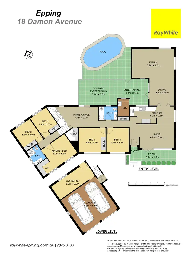 Floorplan of Homely house listing, 18 Damon Avenue, Epping NSW 2121