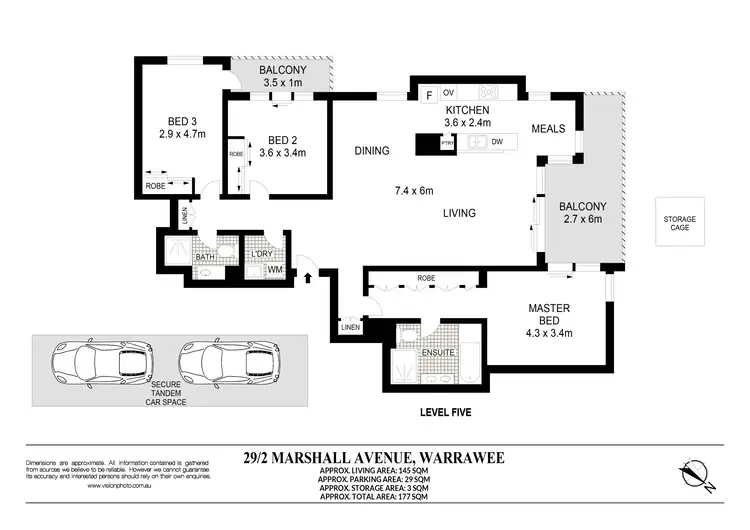 Floorplan of Homely apartment listing, 29/2 Marshall Avenue, Warrawee NSW 2074