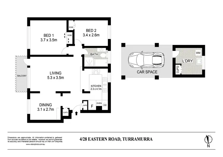 Floorplan of Homely apartment listing, 4/28 Eastern Road, Turramurra NSW 2074