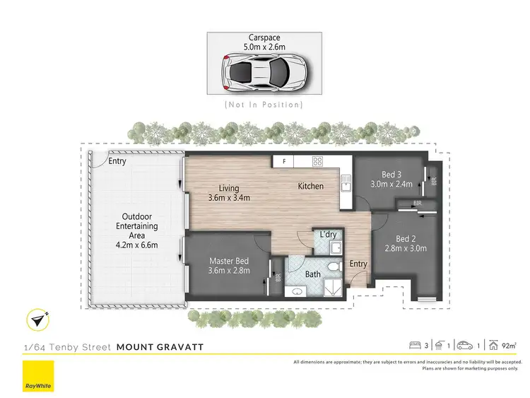 Floorplan of Homely apartment listing, 1/64 Tenby Street, Mount Gravatt QLD 4122