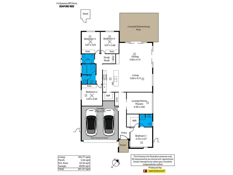 Floorplan of Homely house listing, 14 Queenscliff Drive, Seaford Rise SA 5169