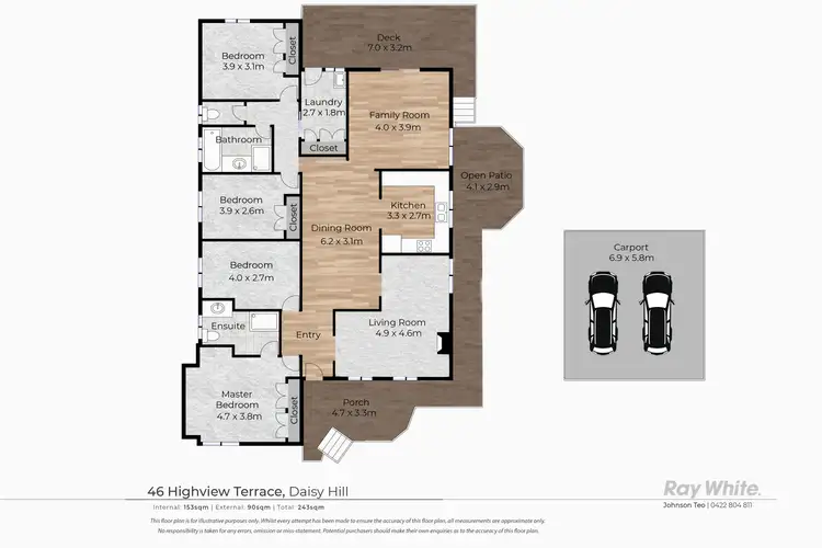 Floorplan of Homely house listing, 46 Highview Terrace, Daisy Hill QLD 4127