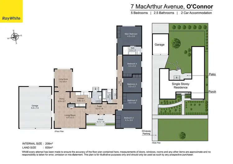 Floorplan of Homely house listing, 7 Macarthur Avenue, O'connor ACT 2602