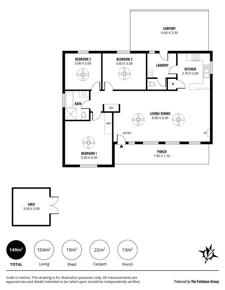 Floorplan of Homely house listing, 16/20 Correa Court, Nairne SA 5252