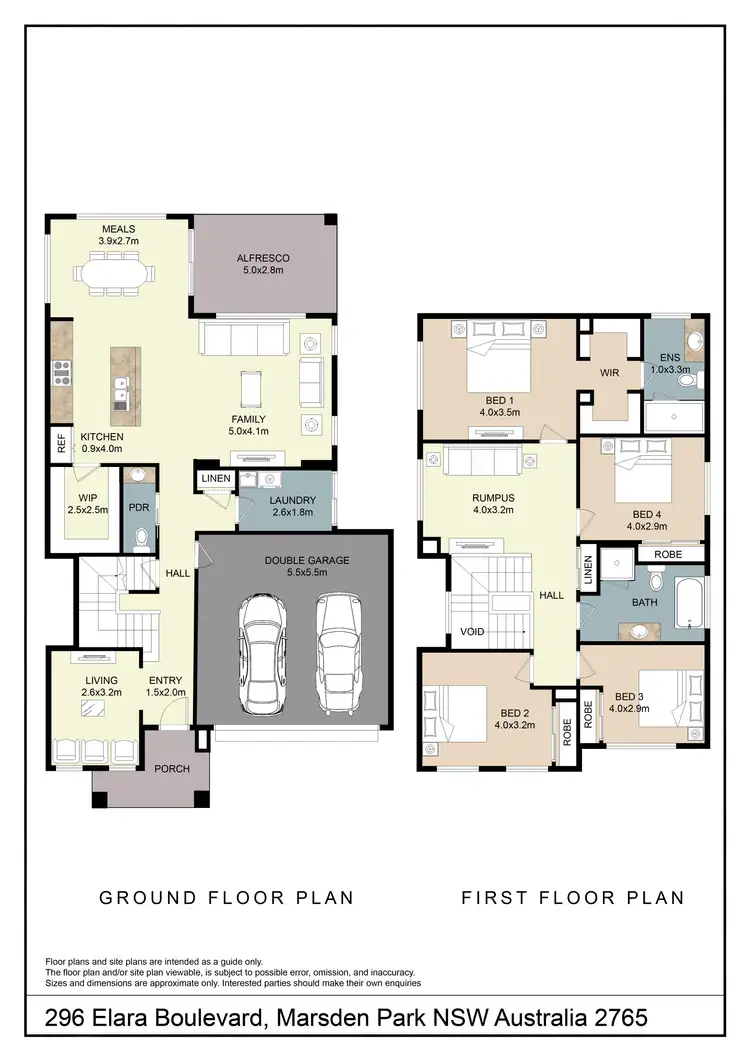 Floorplan of Homely house listing, 296 Elara Boulevard, Marsden Park NSW 2765