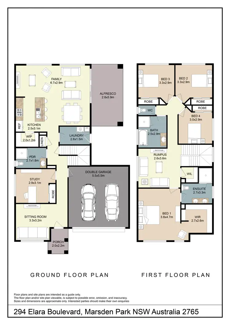 Floorplan of Homely house listing, 294 Elara Boulevard, Marsden Park NSW 2765