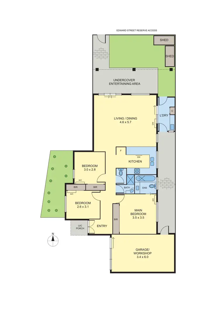 Floorplan of Homely unit listing, 3/4 Edward Street, Fawkner VIC 3060