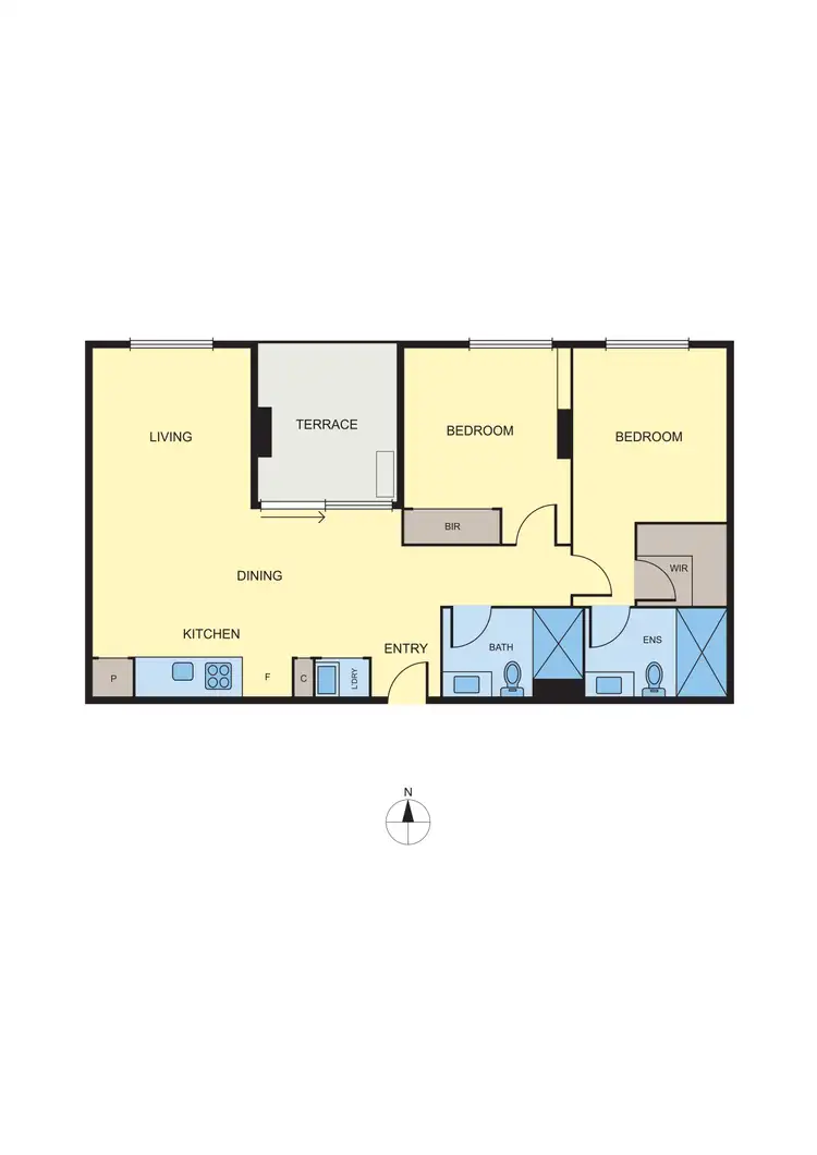Floorplan of Homely apartment listing, 105/50 Victoria Street, Brunswick East VIC 3057