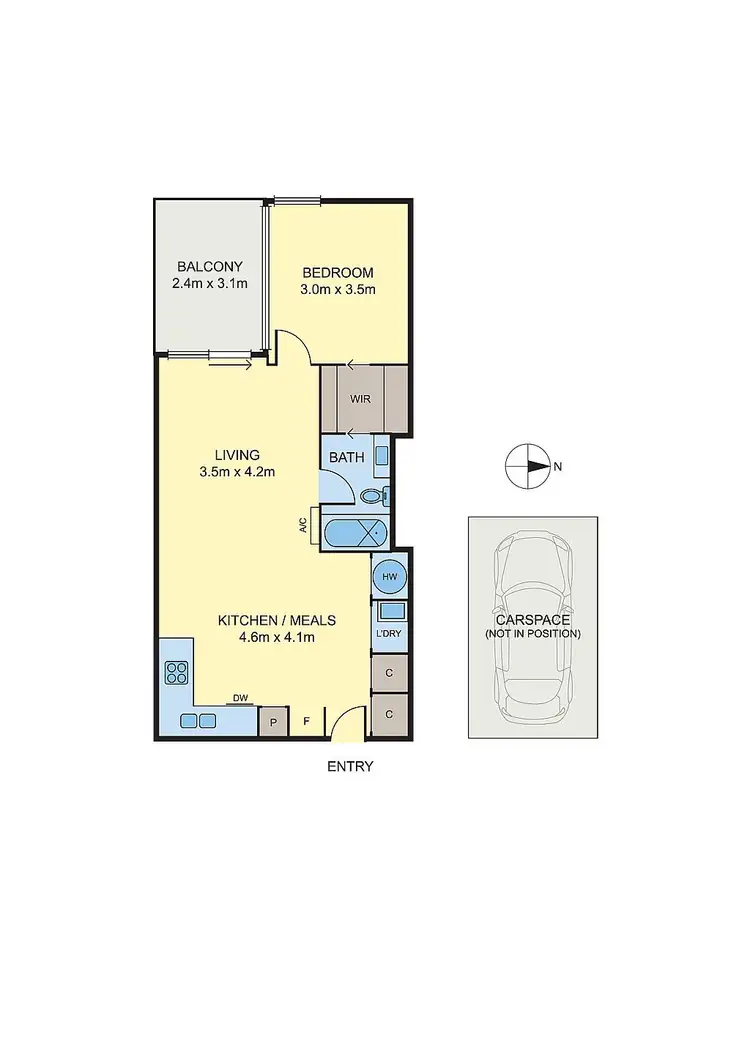 Floorplan of Homely apartment listing, 211/29 Nicholson Street, Brunswick East VIC 3057