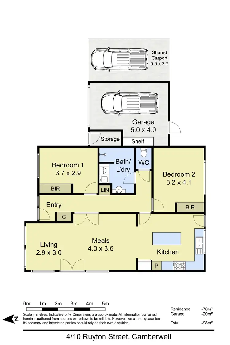 Floorplan of Homely unit listing, 4/10 Ruyton Street, Camberwell VIC 3124