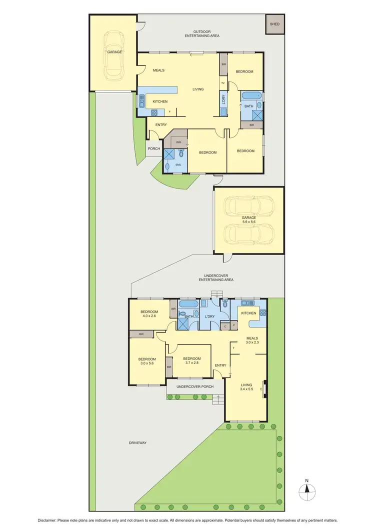 Floorplan of Homely house listing, 1 & 2/12 Sandra Avenue, Fawkner VIC 3060