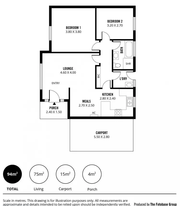 Floorplan of Homely unit listing, 7/77 Daphne Road, Salisbury East SA 5109