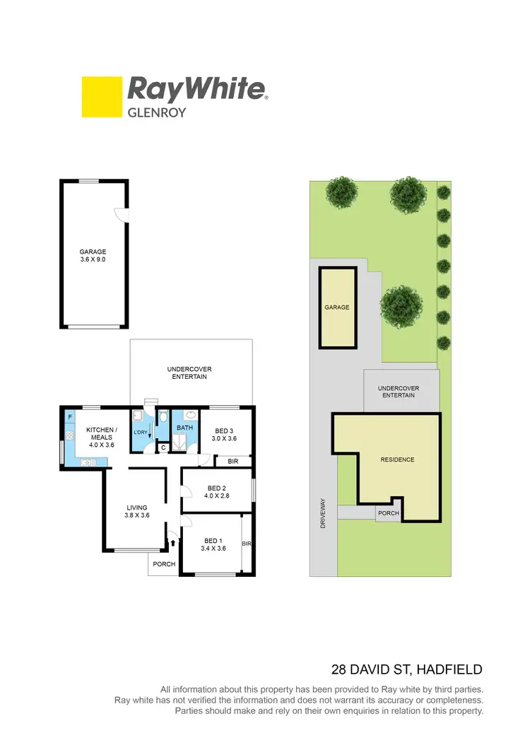 Floorplan of Homely house listing, 28 David Street, Hadfield VIC 3046