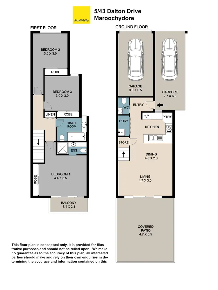 Floorplan of Homely unit listing, 5/43 Dalton Drive, Maroochydore QLD 4558