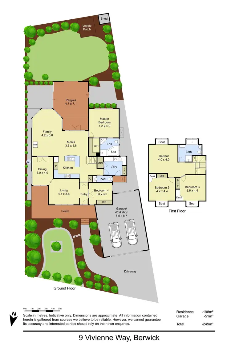 Floorplan of Homely house listing, 9 Vivienne Way, Berwick VIC 3806