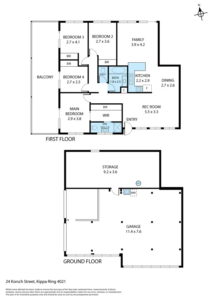 Floorplan of Homely house listing, 24 Korsch Street, Kippa-Ring QLD 4021