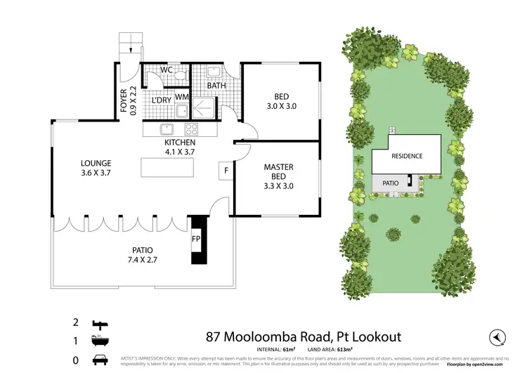 Floorplan of Homely house listing, 87 Mooloomba Road, Point Lookout QLD 4183