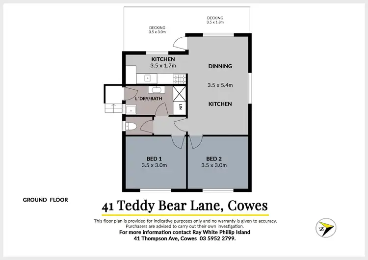Floorplan of Homely house listing, 41 Teddy Bear Lane, Cowes VIC 3922